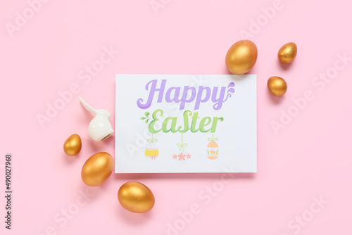 Happy easter greeting card ...