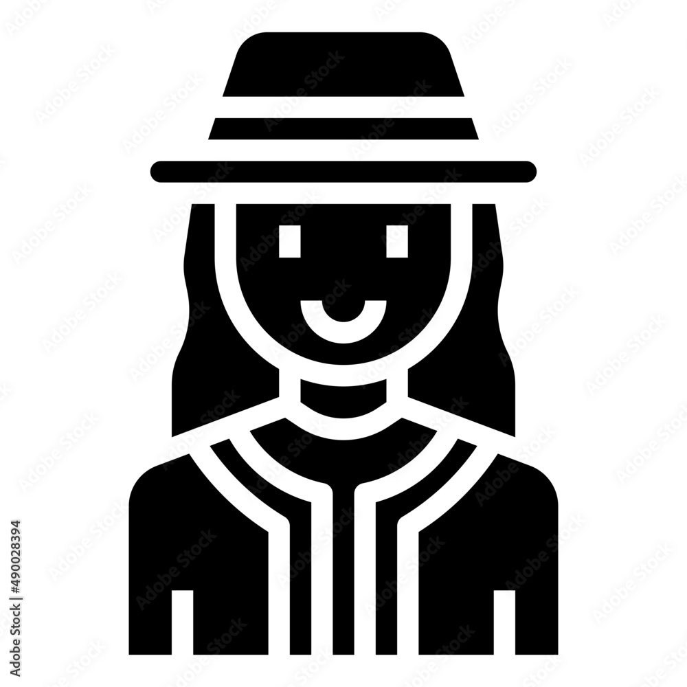 CHILE WOMAN glyph icon,linear,outline,graphic,illustration CHILE WOMAN glyph icon,linear,outline,graphic,illustration