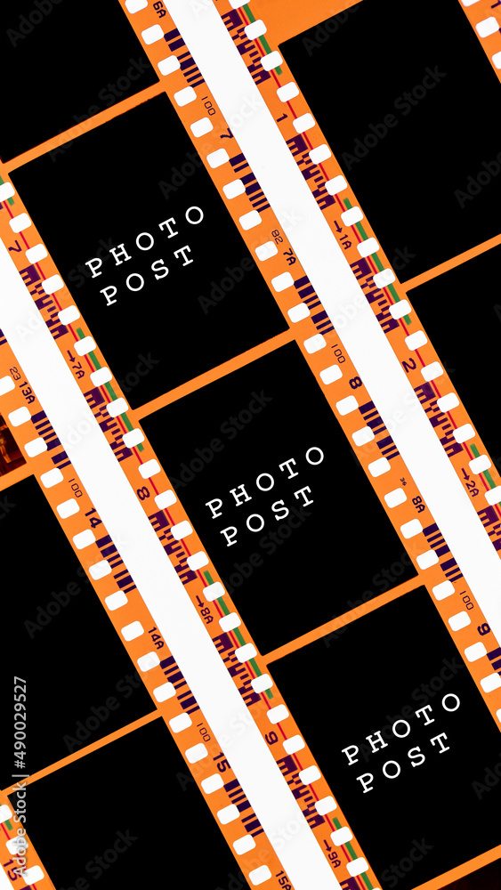 Filmstrip frame.With white space.text space.Set of social media stories and post frame templates.