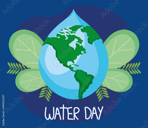 water day illustration design