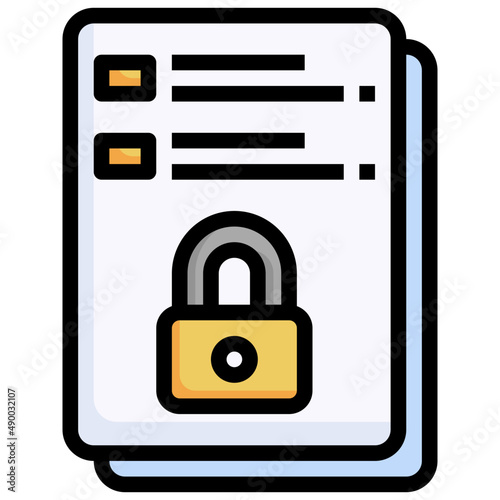 KEY LOCK filled outline icon,linear,outline,graphic,illustration