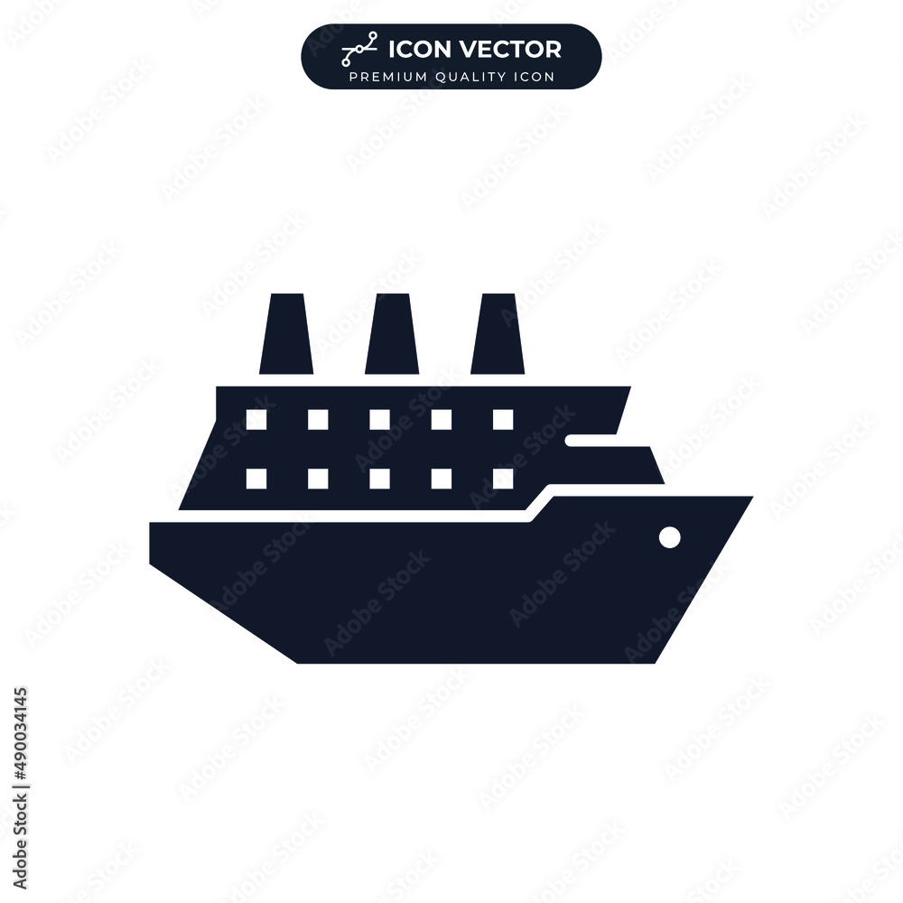 Shipping, cruise icon symbol template for graphic and web design collection logo vector illustration Shipping, cruise icon symbol template for graphic and web design collection logo vector illustration