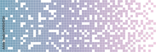 Fading pixel pattern. Blue and pink pixel background. Vector illustration for your graphic design. Vector illustration
