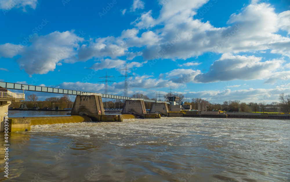 Obraz premium Brücke Main Hanau