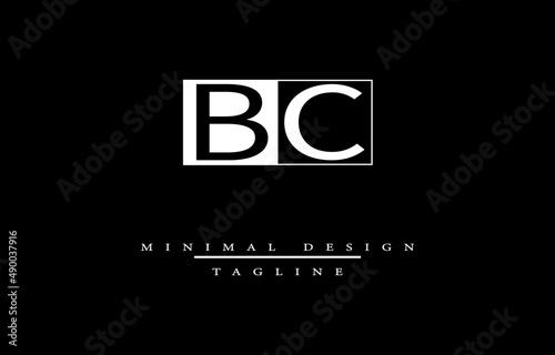 BC or CB MINIMALIST LOGO DESIGN VECTOR ART ILLUSTRATION