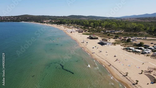 Wallpaper Mural Aerial view of Gradina (Garden) Beach near town of Sozopol, Burgas Region, Bulgaria  Torontodigital.ca