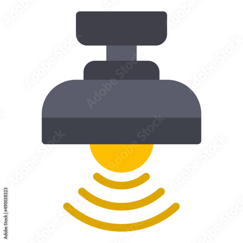 smart lamp vector icon illustration 