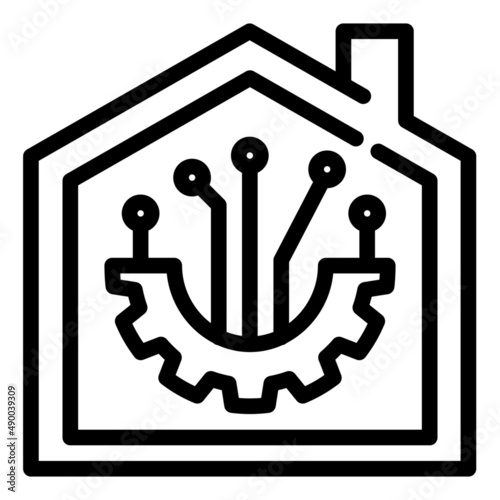 smart home vector icon illustration website 