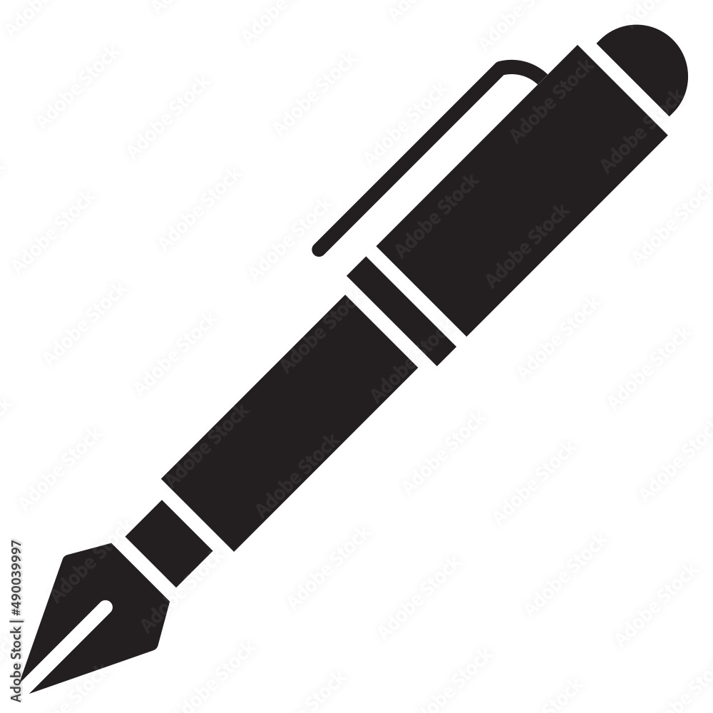 Illustration of Pen design icon Illustration of Pen design icon