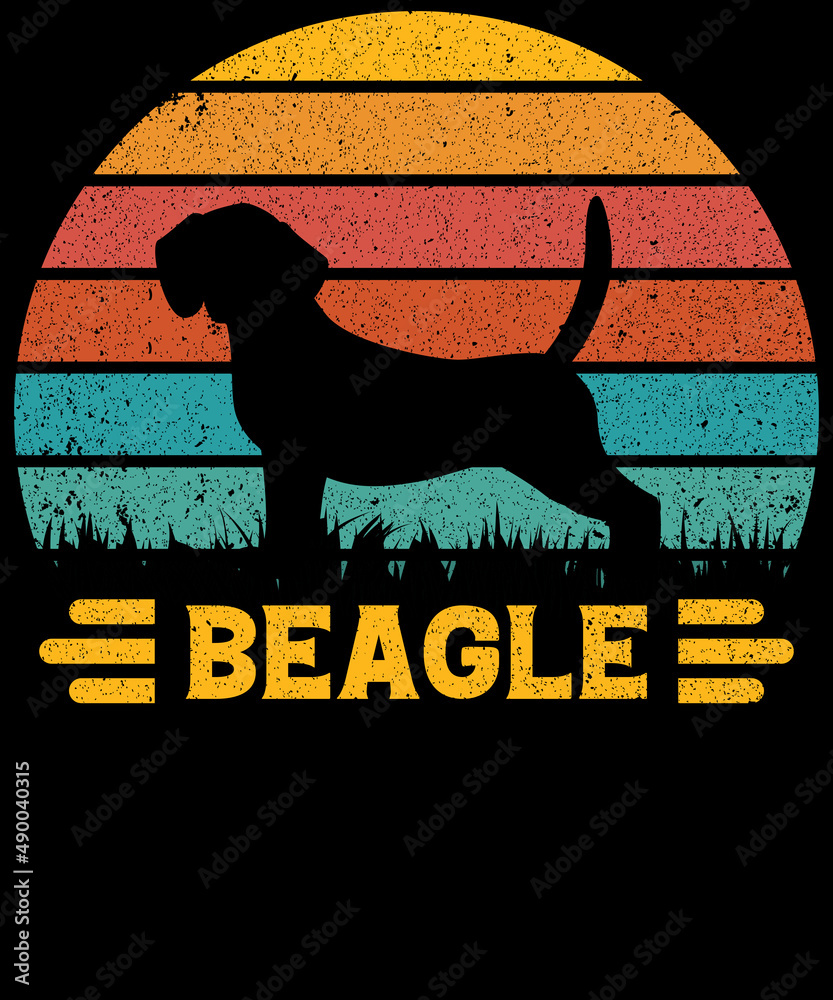 Beagle dog lovers t-shirts design