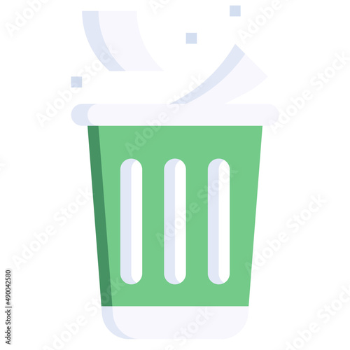 LITTER flat icon,linear,outline,graphic,illustration