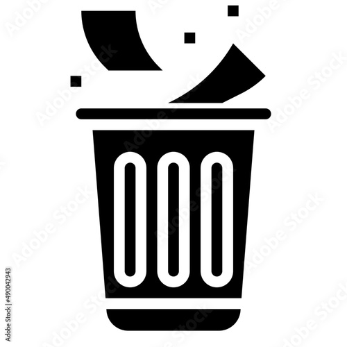 LITTER glyph icon,linear,outline,graphic,illustration