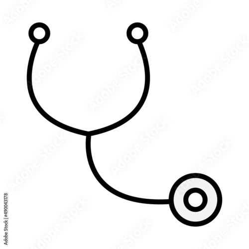 stethoscope isolated on white