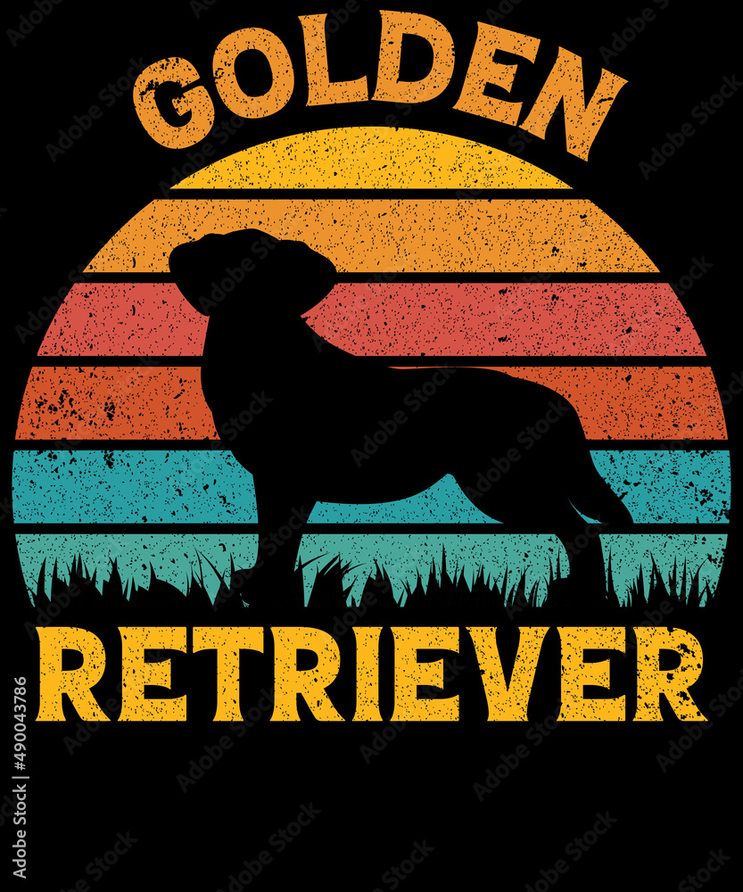 Golden Retriever dog lovers t-shirts design