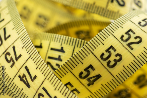 yellow measuring tape