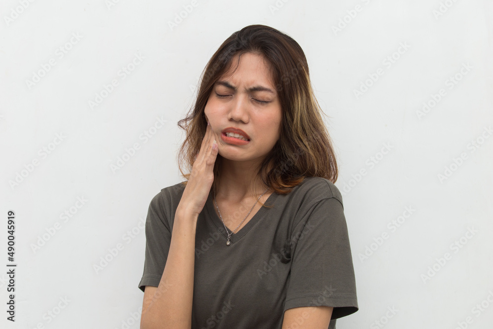 young woman suffering from toothache pain, tooth decay, tooth sensitivity young woman suffering from toothache pain, tooth decay, tooth sensitivity