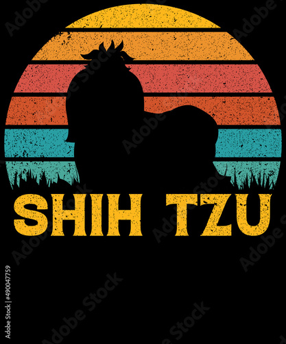 Shih Tzu dog lovers t-shirts design