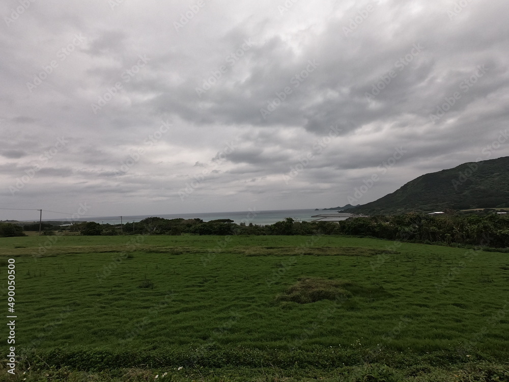 石垣島の草原、沖縄