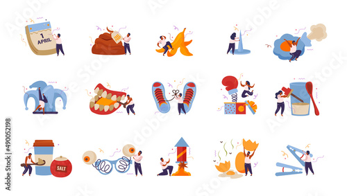 Fools Day Icons Collection