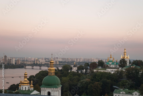 View of the city of Kyiv. Summer Kyiv 