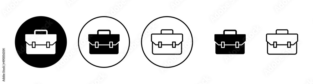 Briefcase icons set. suitcase sign and symbol. luggage symbol. Briefcase icons set. suitcase sign and symbol. luggage symbol.