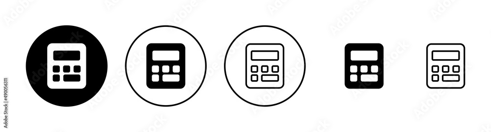 Calculator icons set. Accounting calculator sign and symbol. Calculator icons set. Accounting calculator sign and symbol.