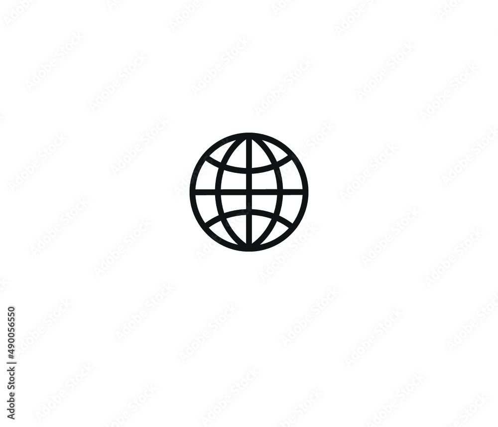 globe world Icon vector eps
