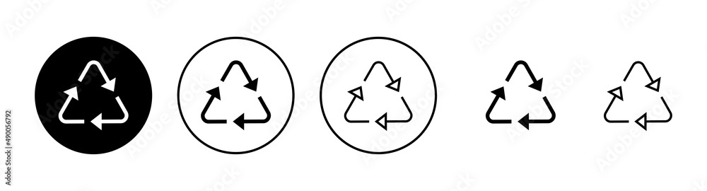 Recycle icons set. Recycling sign and symbol. Recycle icons set. Recycling sign and symbol.