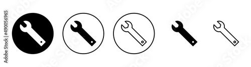 Wrench icons set. repair icon. tools sign and symbol