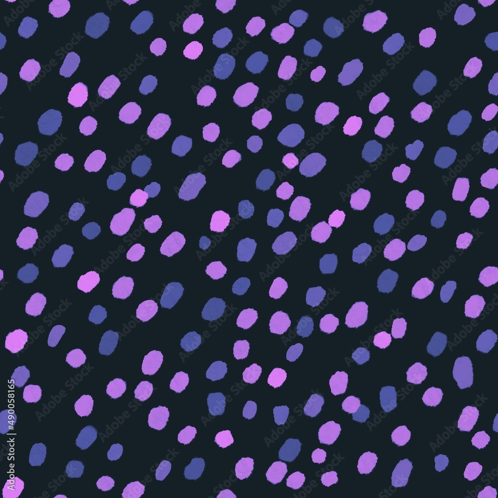 Seamless polka dots pattern for fabrics and textiles and packaging and gifts and cards and linens