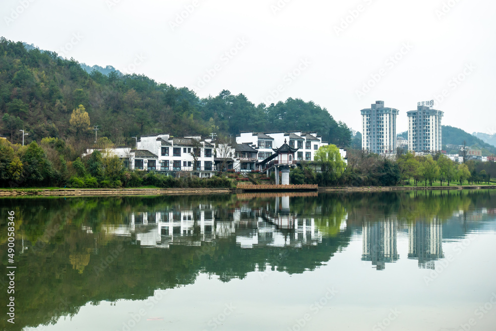 Rural scenery of Wuyuan County, Shangrao City, Jiangxi Province, China