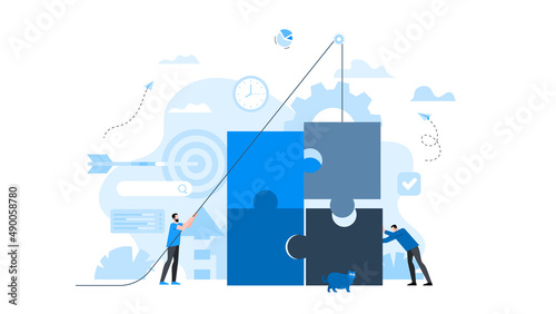 Animation ready duik friendly vector Illustration. Conceptual business story.