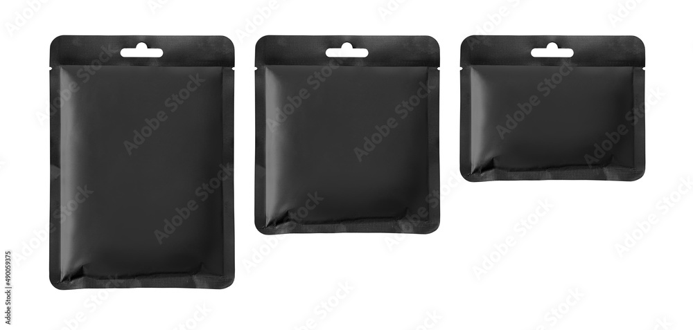 Set of black paper package Set of black paper package