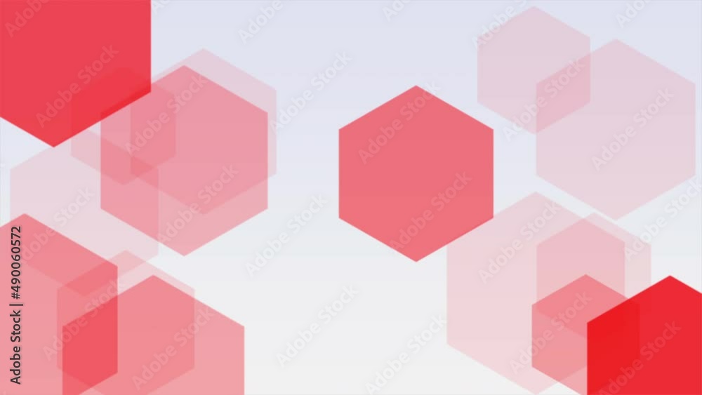 Gradient red hexagons pattern, abstract business and corporate style background