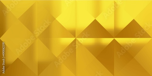 abstract background with golden triangles 3d illustration