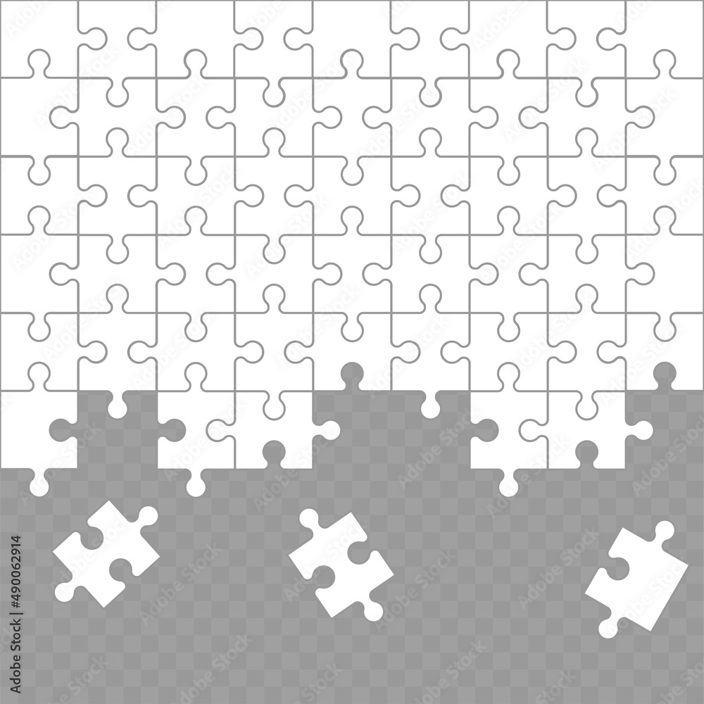 Jigsaw puzzle grid background, banner. Vector Jigsaw puzzle grid background, banner. Vector