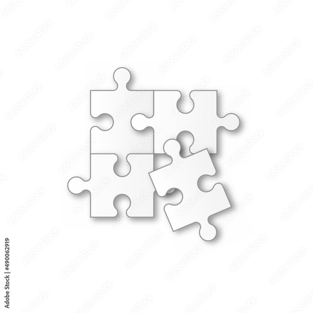 Jigsaw puzzle grid background, banner. Vector Jigsaw puzzle grid background, banner. Vector