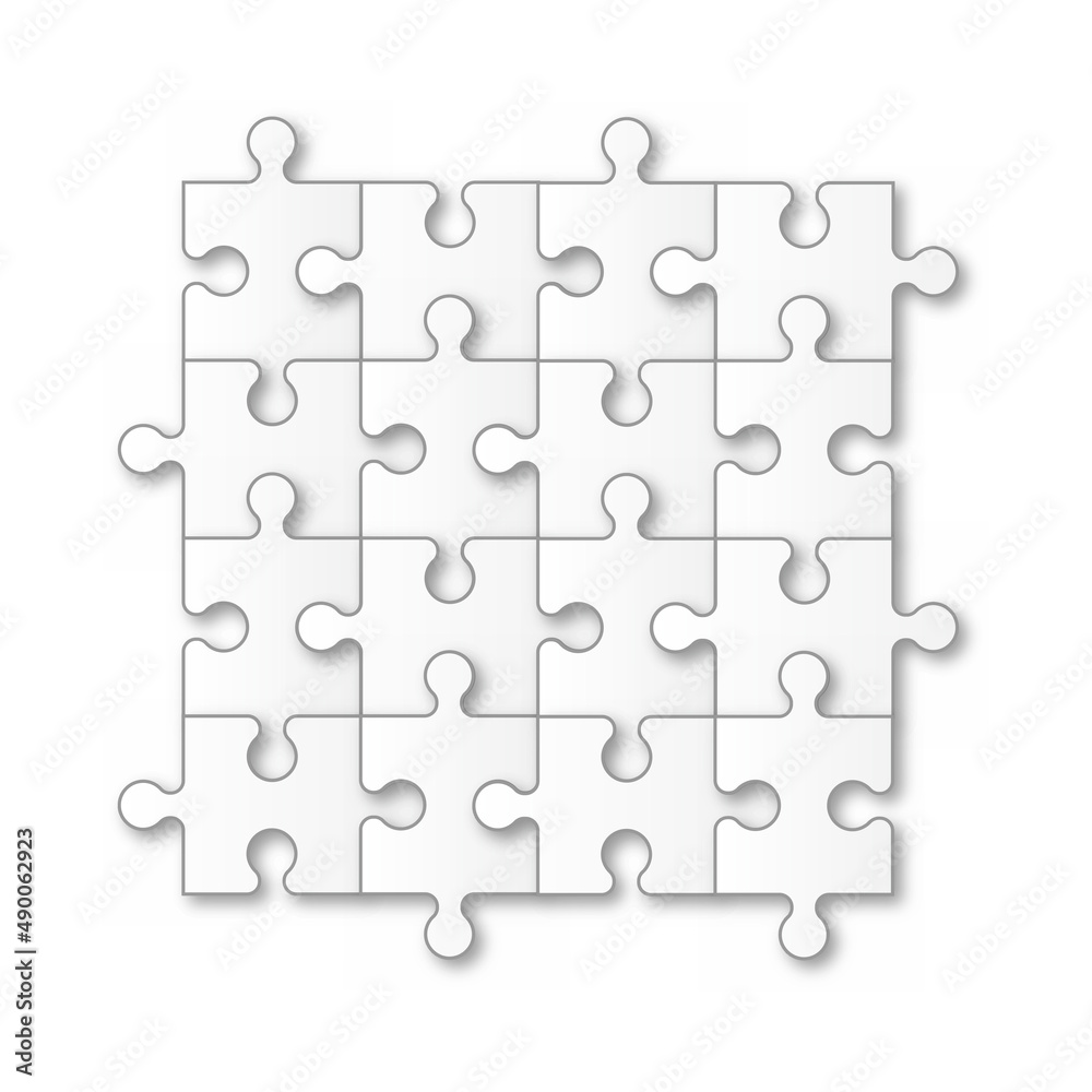 Jigsaw puzzle grid background, banner. Vector Jigsaw puzzle grid background, banner. Vector