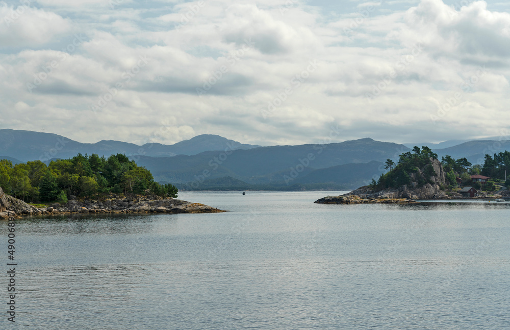 Lysefjord sea mountain landscape, Norway