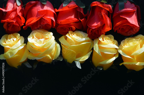 candles and roses