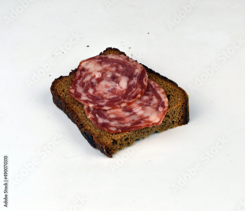 meat on a white background