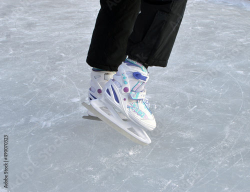 ice skating on ice
