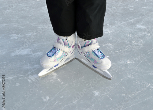 ice skating on ice