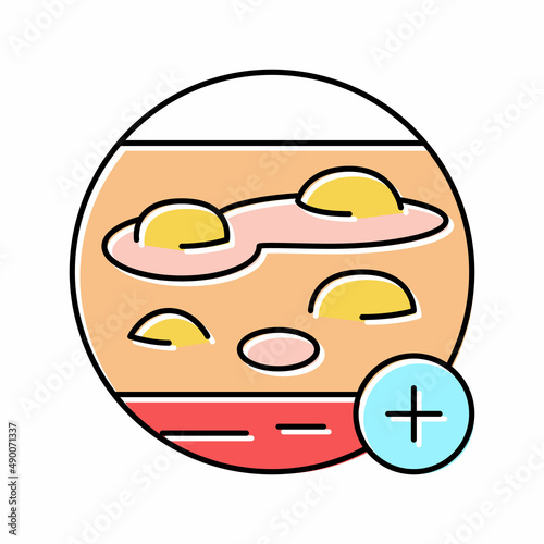 blistering disease clinic color icon vector illustration