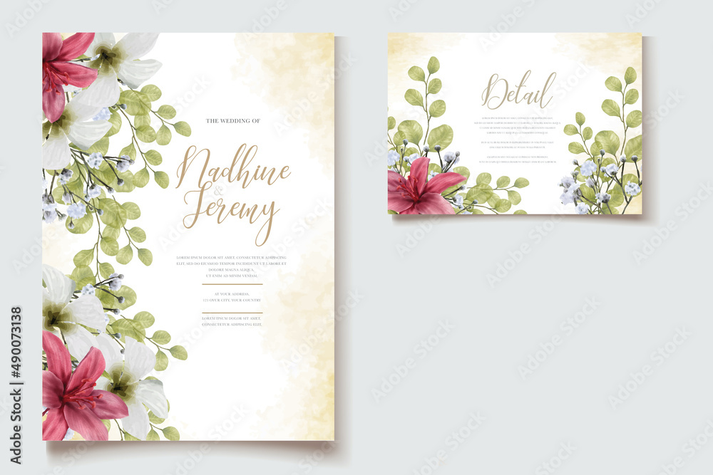 WEDDING FLORAL INVITATION