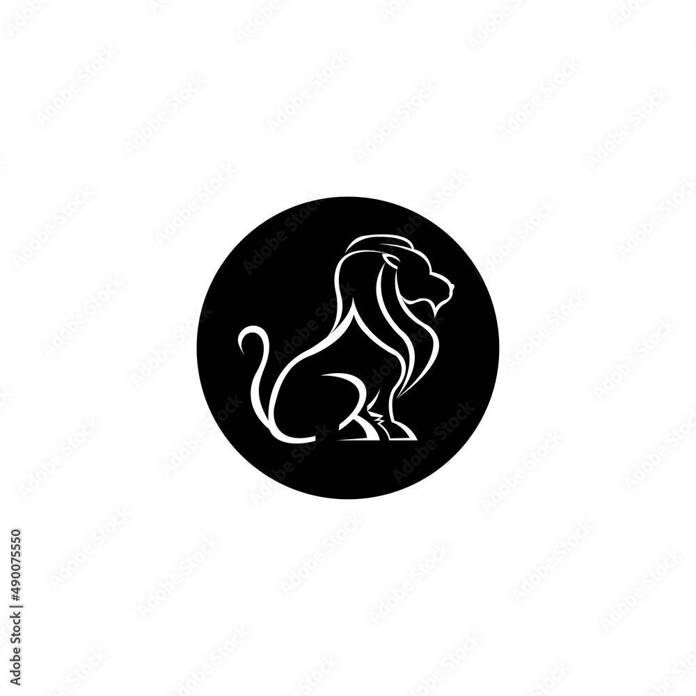 lion logo illustration outline design clipart vector lion logo illustration outline design clipart vector