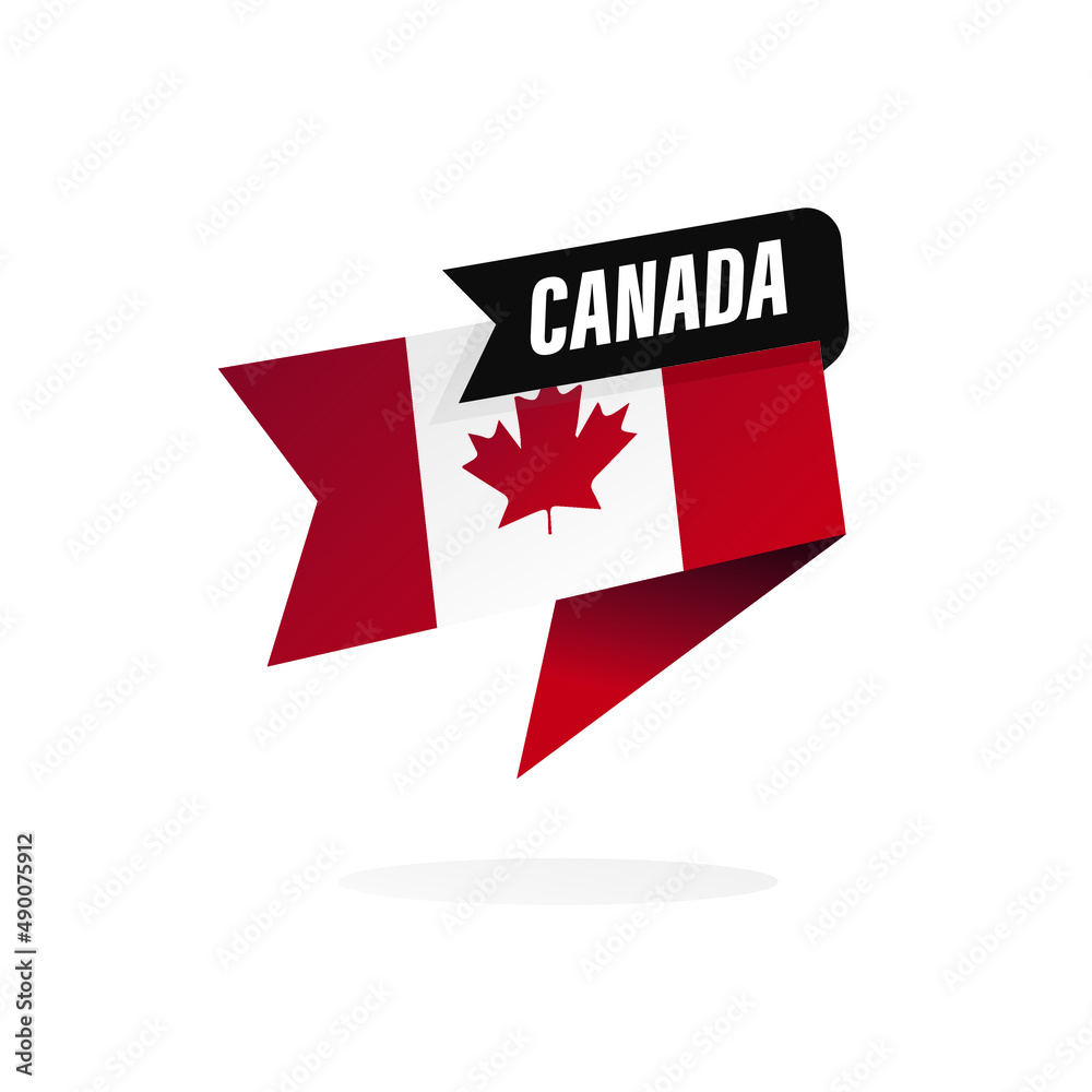 Obraz premium Canada flag icon. editable vector.