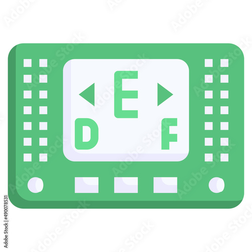 ELECTRONIC TUNER flat icon,linear,outline,graphic,illustration