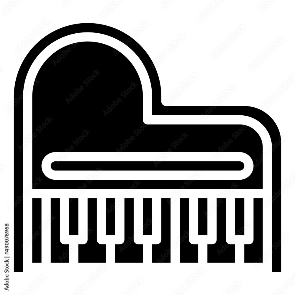 GRAND PIANO glyph icon,linear,outline,graphic,illustration GRAND PIANO glyph icon,linear,outline,graphic,illustration