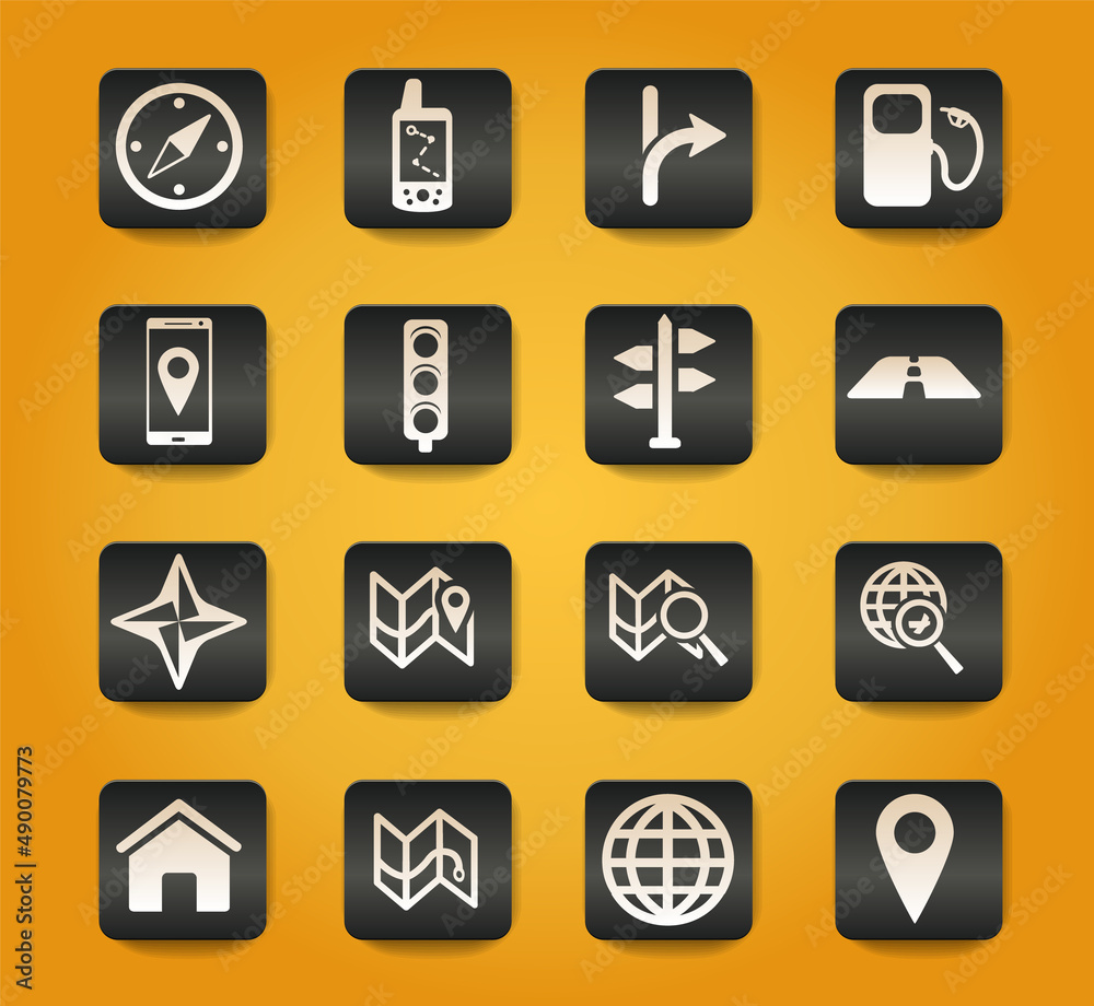 Navigation simply icons Navigation simply icons